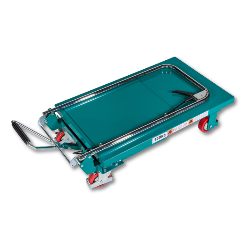 Heftafel 150KG ingeklapt, makkelijk opbergbaar.