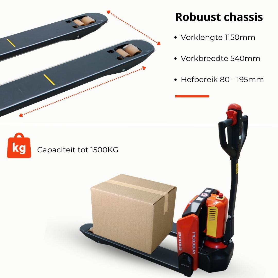PTE15N-EDGE Elektrische Pompwagen li-ion - 1500KG PRO