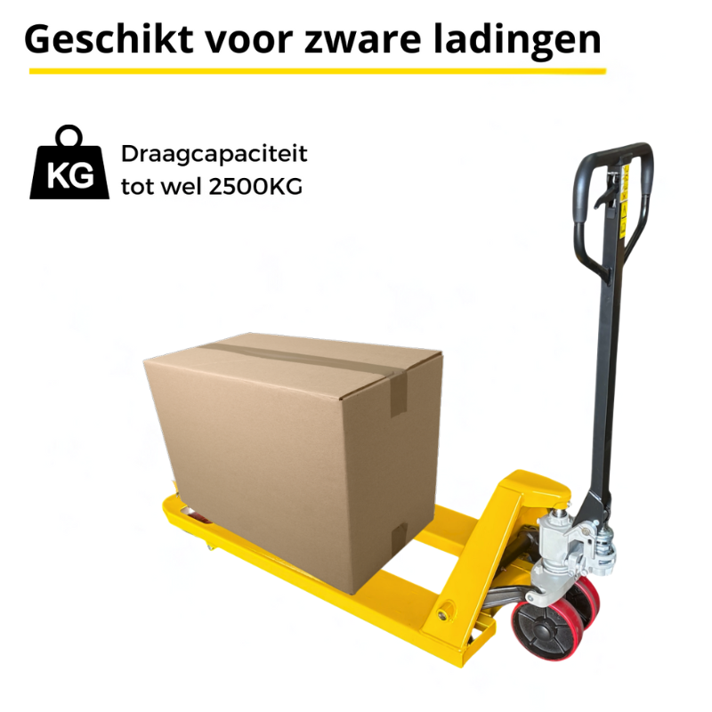 Geschikt voor zware ladingen